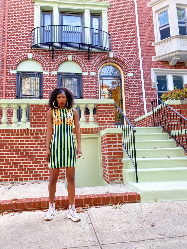 UNION SQUARE BODYCON DRESS
