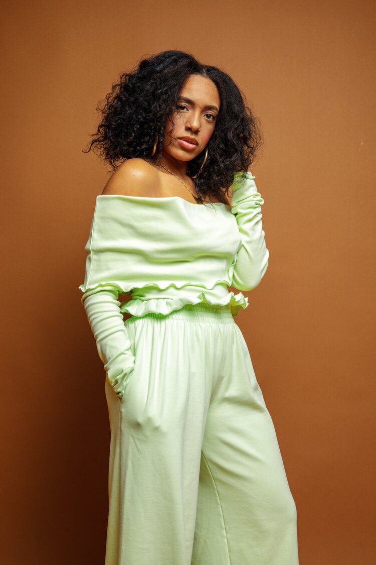 KENNY WIDE LEG PANTS MINT