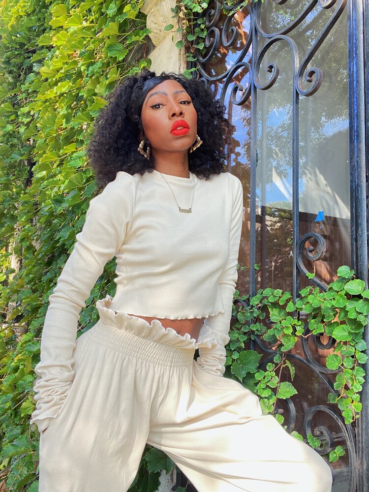 KENNY WIDE LEG PANTS CREAM