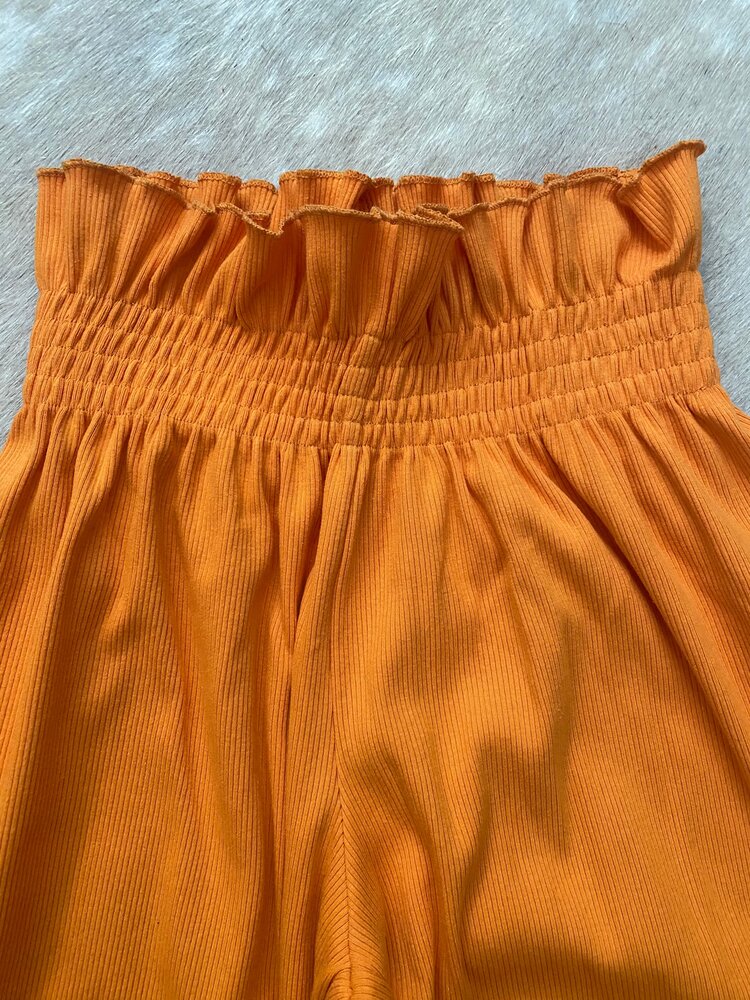 KENNY WIDE LEG PANTS TANGERINE