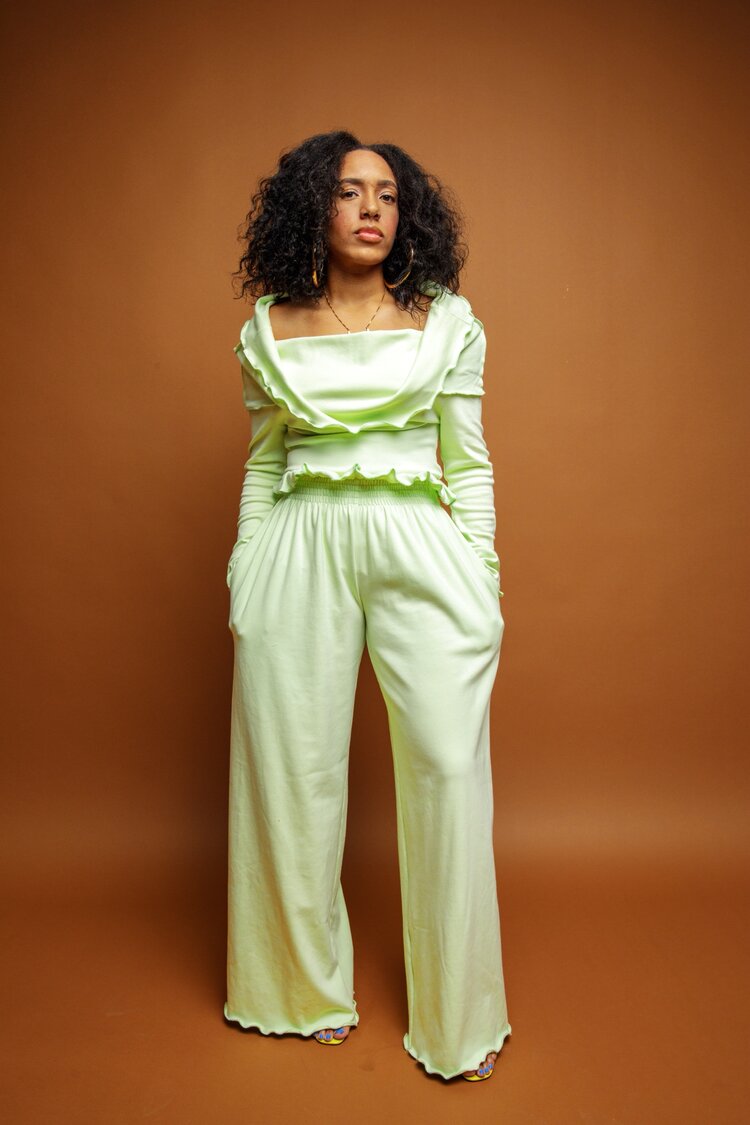 KENNY WIDE LEG PANTS MINT