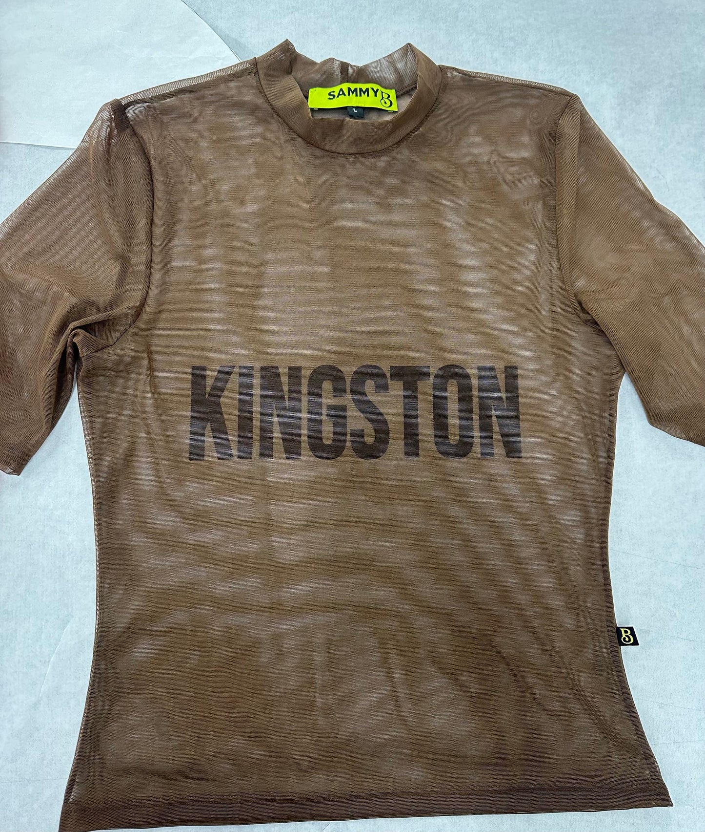 TRINIDAD MESH COLLECTORS TShirt CHOCOLATE READY TO SHIP
