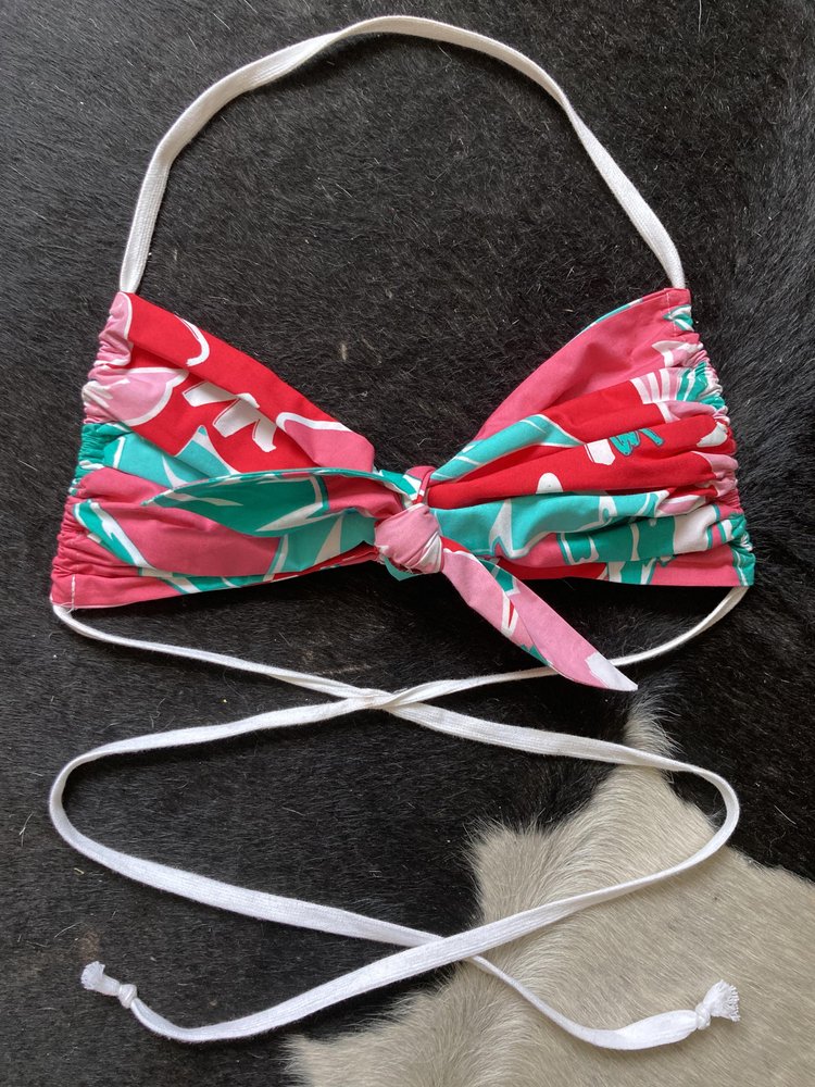 DANA TROPICAL BRALETTE PINK/RED