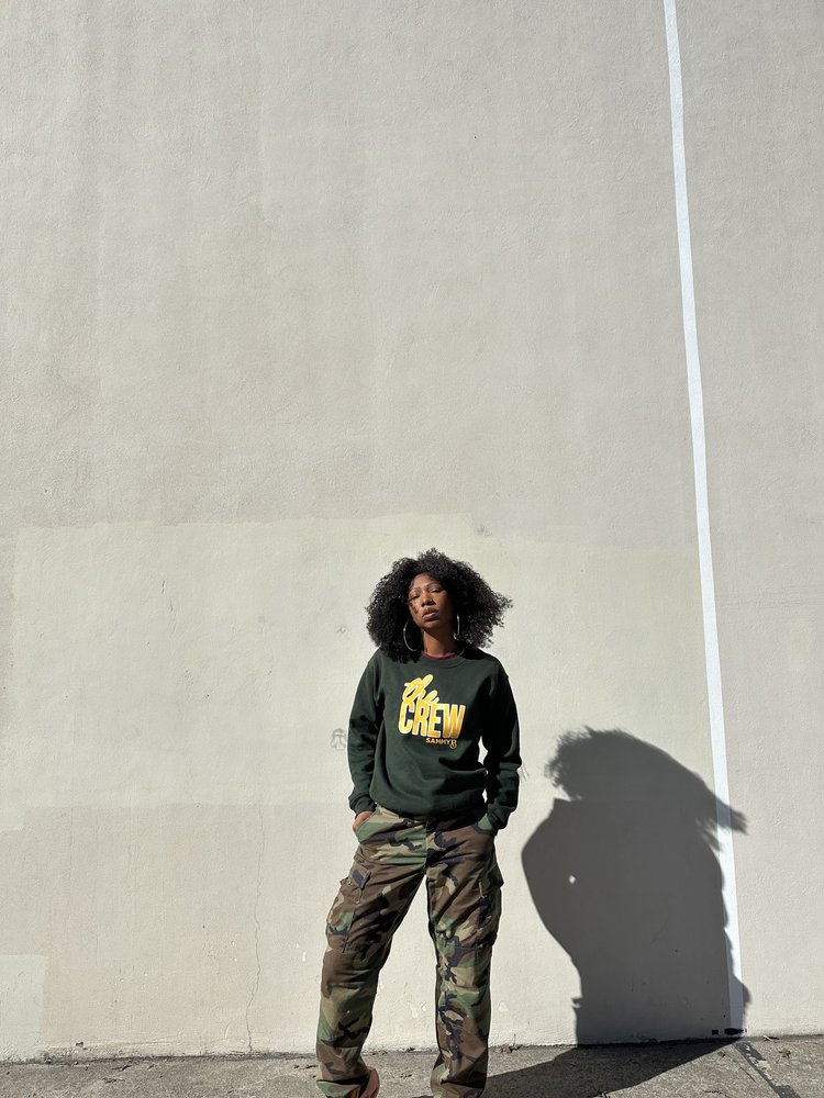UNISEX CREW VARSITY PULLOVER