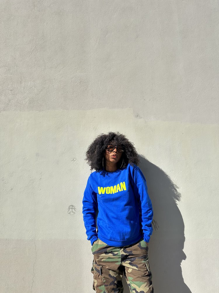 WOMAN PULLOVER ELECTRIC BLUE