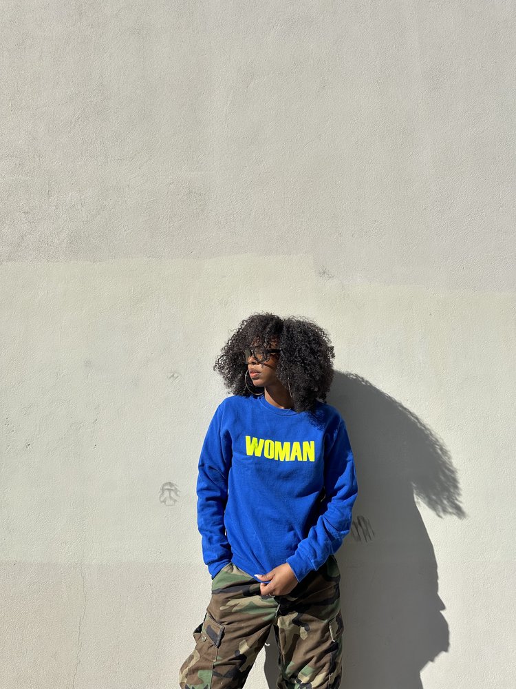 WOMAN PULLOVER ELECTRIC BLUE