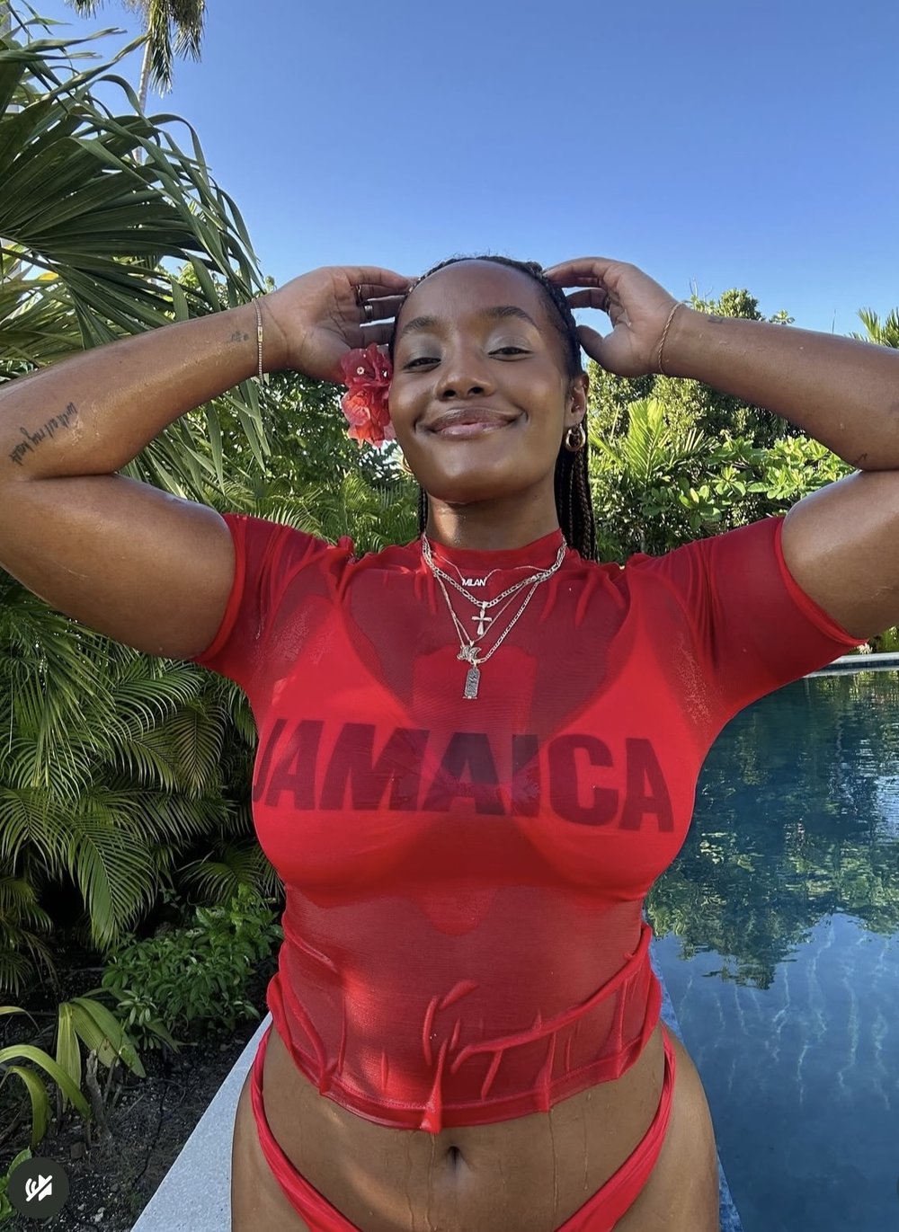 TRINIDAD MESH COLLECTORS TShirt RED READY TO SHIP
