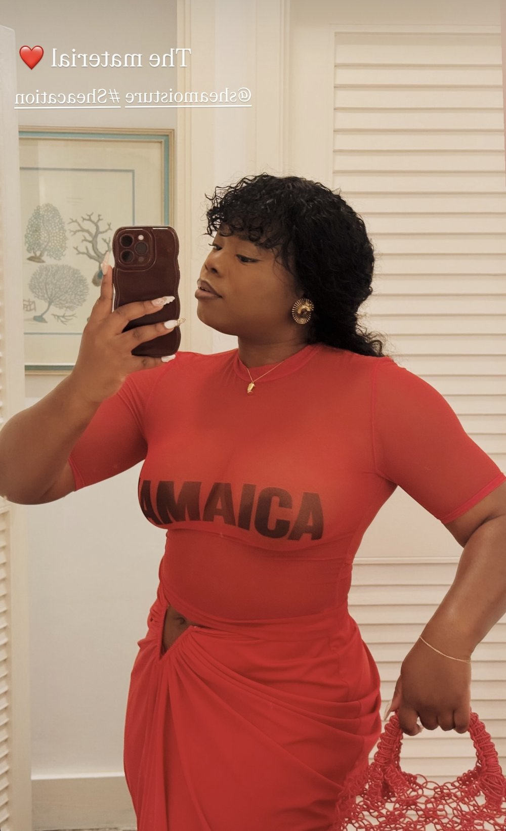 TRINIDAD MESH COLLECTORS TShirt RED READY TO SHIP