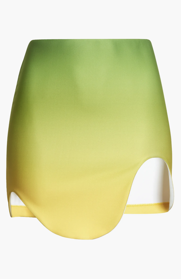 OVAL PLACE OMBRÉ MINISKIRT