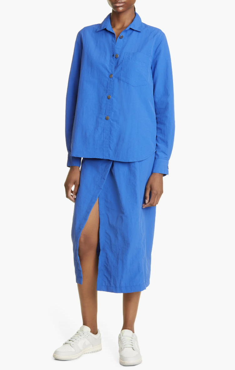 7TH ST. NYLON SKIRT TRUE BLUE