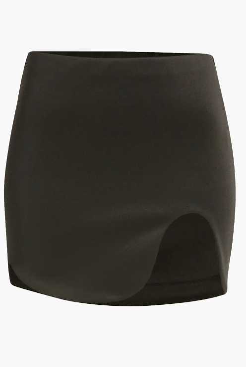 OVAL PLACE MINISKIRT BLACK