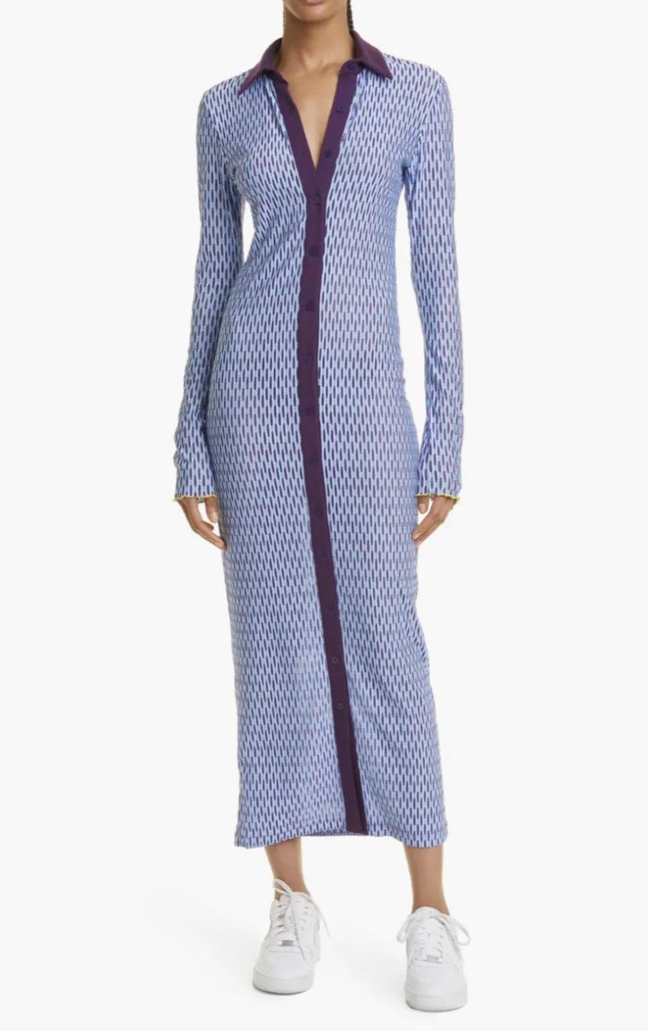 VIRGO MAXI DRESS BUTTON FRONT DRESS