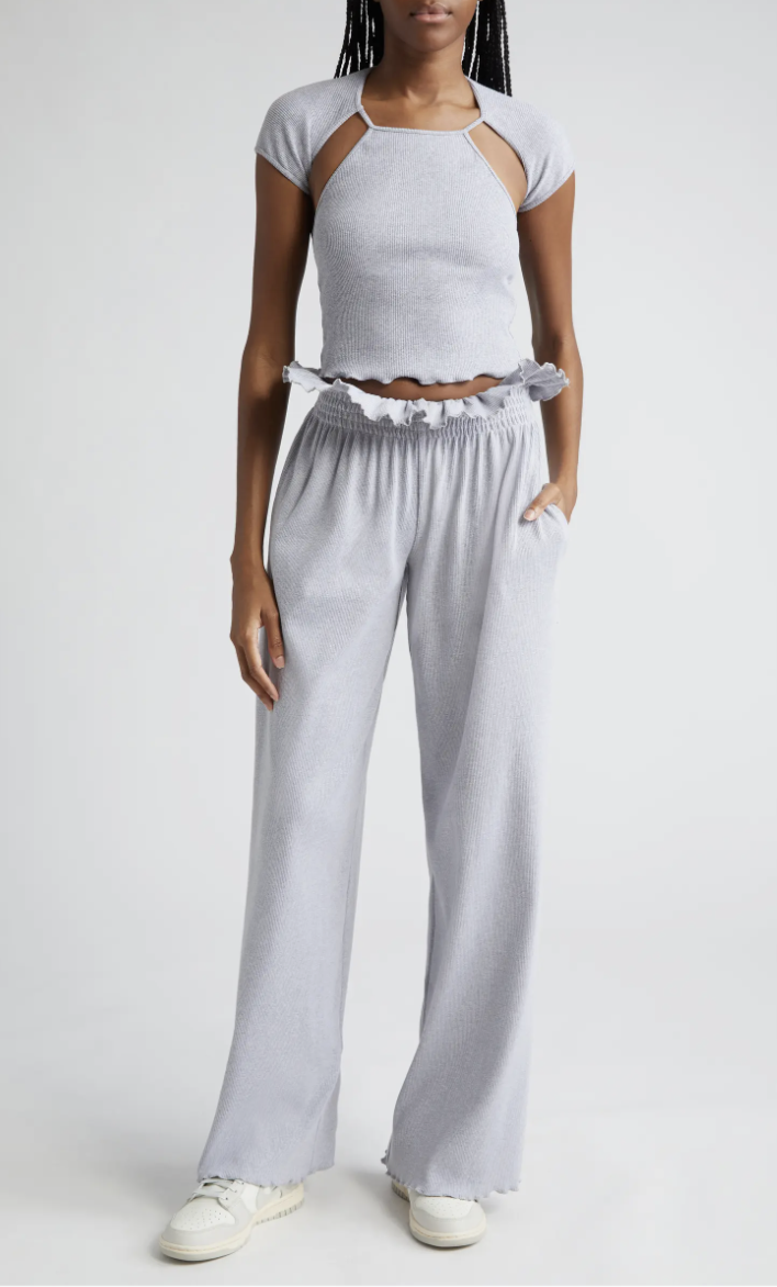 ALEX CROP TOP GREY