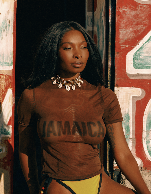 TRINIDAD MESH COLLECTORS TShirt CHOCOLATE READY TO SHIP