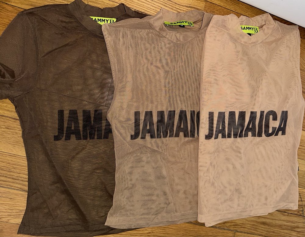 TRINIDAD MESH COLLECTORS TShirt TAN READY TO SHIP