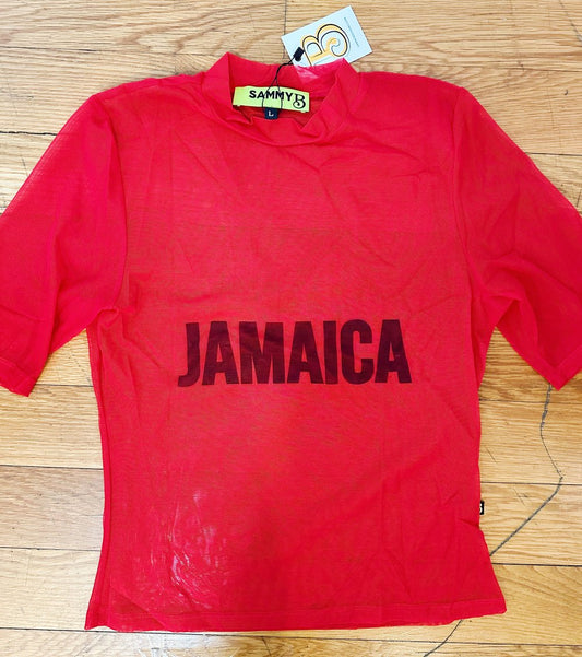 JAMAICA MESH COLLECTORS TShirt RED READY TO SHIP