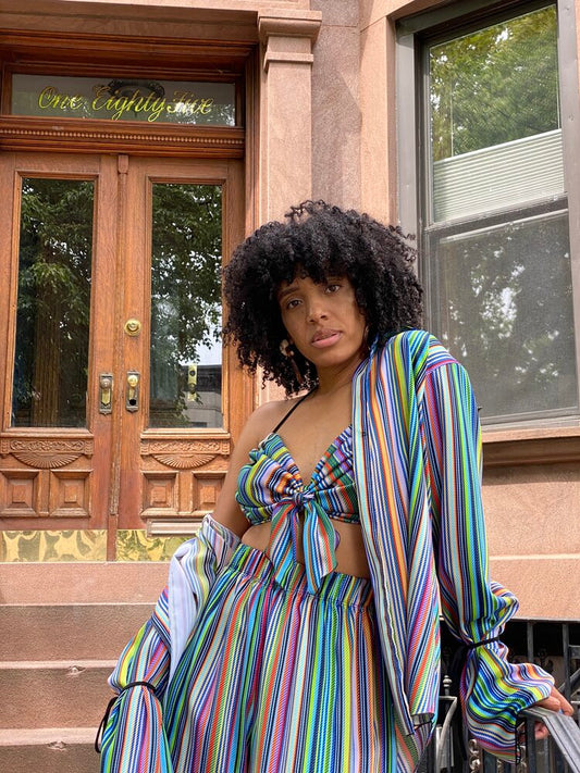 DANA KRISS KROSS BRALETTE STRIPES