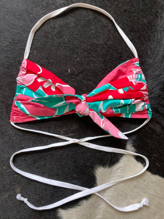 DANA TROPICAL BRALETTE PINK/RED