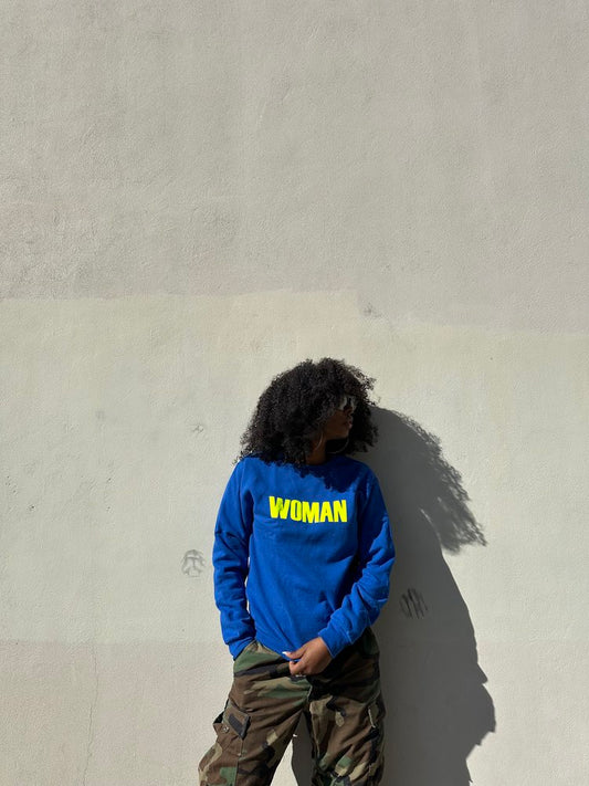 WOMAN PULLOVER ELECTRIC BLUE