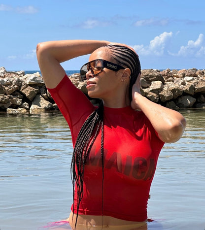 TRINIDAD MESH COLLECTORS TShirt RED READY TO SHIP