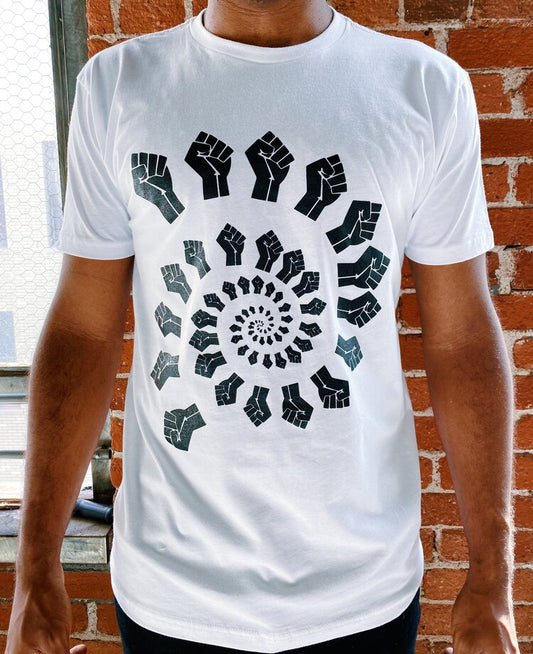 FOR THE PEOPLE UNISEX TSHIRT BLACK WHITE