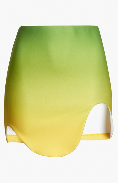 OVAL PLACE OMBRÉ MINISKIRT