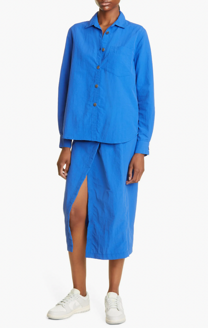 7TH ST. NYLON SKIRT TRUE BLUE