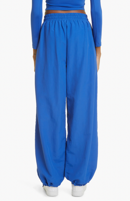 DEON TIE HEM NYLON JOGGERS TRUE BLUE