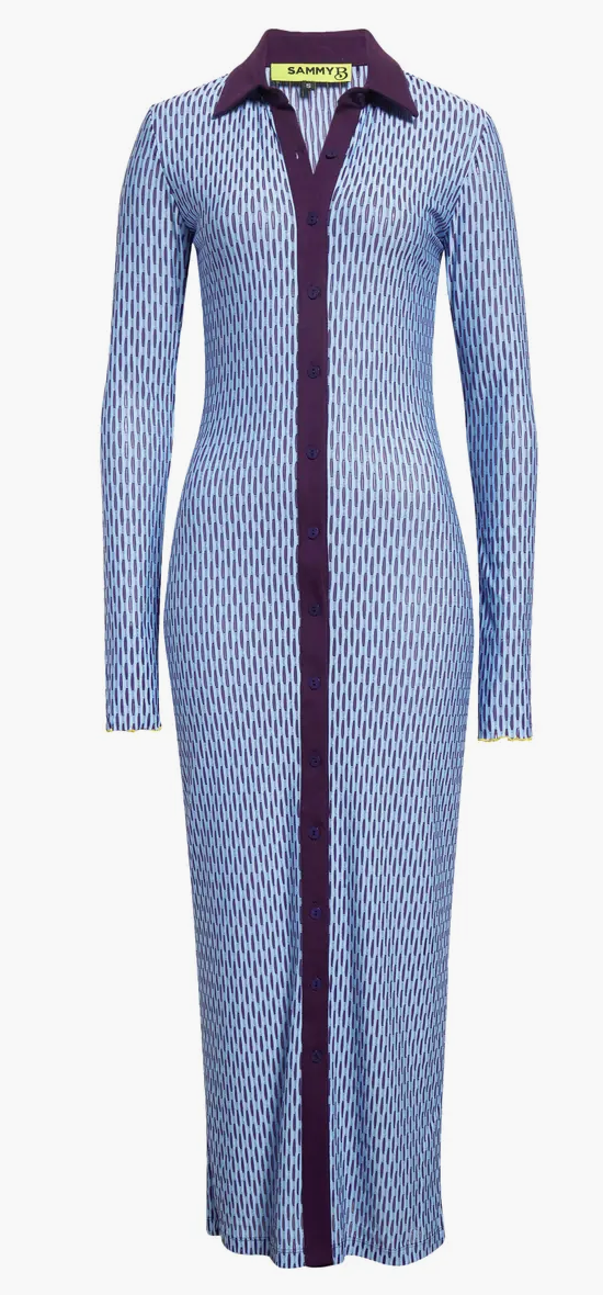 VIRGO MAXI DRESS BUTTON FRONT DRESS