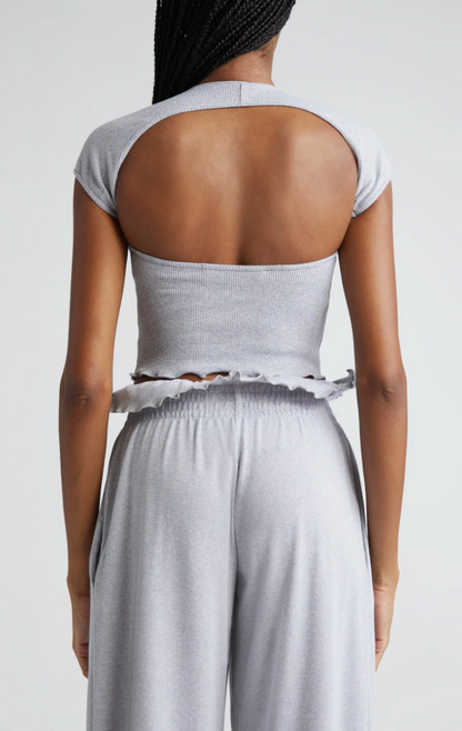 ALEX CROP TOP GREY