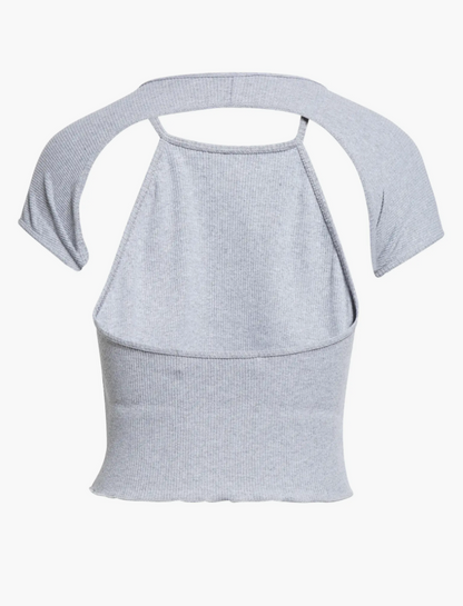 ALEX CROP TOP GREY
